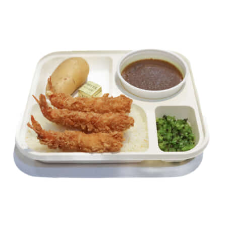 Bタイプ海老フライカレー｜新宿御苑前でカレーのデリバリなら欧風カレーオーベルジーヌ新宿本店