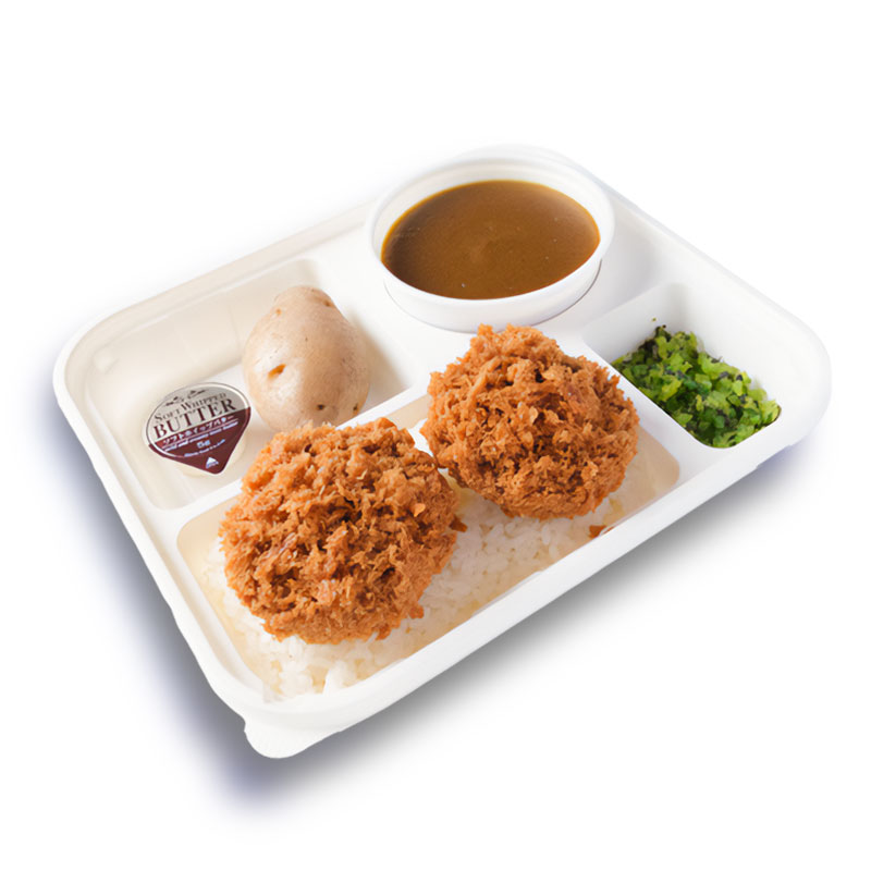 【B】オーベルジーヌ欧風カレー × まい泉ヒレカツ 贅沢コラボ弁当 【B】オーベルジーヌ欧風カレー × まい泉ヒレカツ 贅沢コラボ弁当|新宿御苑前でカレーのテイクアウトとデリバリーなら欧風カレーオーベルジーヌ新宿本店